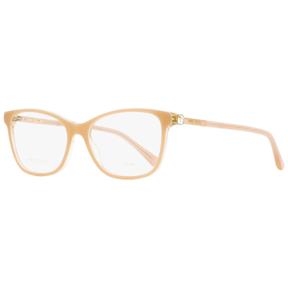 Jimmy Choo Rectangular Eyeglasses JC274 8XO Pink/Crystal 53mm
